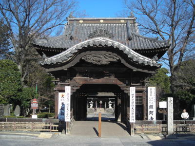 反橋(そりはし)と楼門